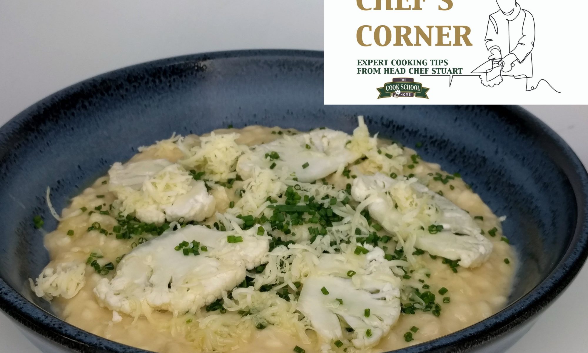 VEGANUARY Cauliflower Cheese Risotto The Cook School Home
