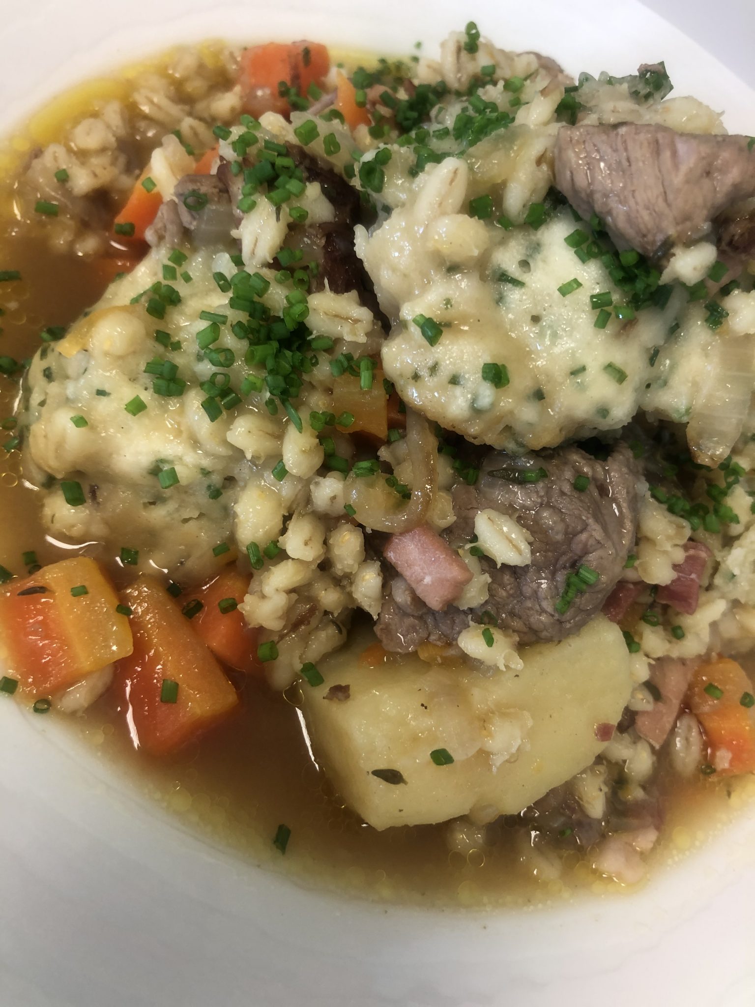 Irish Stew & Herb Dumplings Recipe The Cook School Scotland